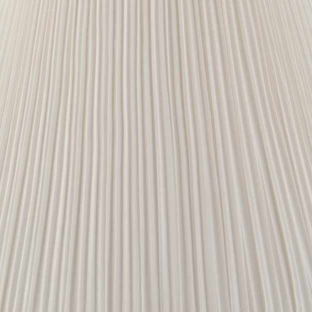 Aspen Creative 33055, Hardback Empire Transitional Spider Lamp Shade, Mushroom Pleated Pleated White, 7" Top x 13" Bottom x 10" Slant