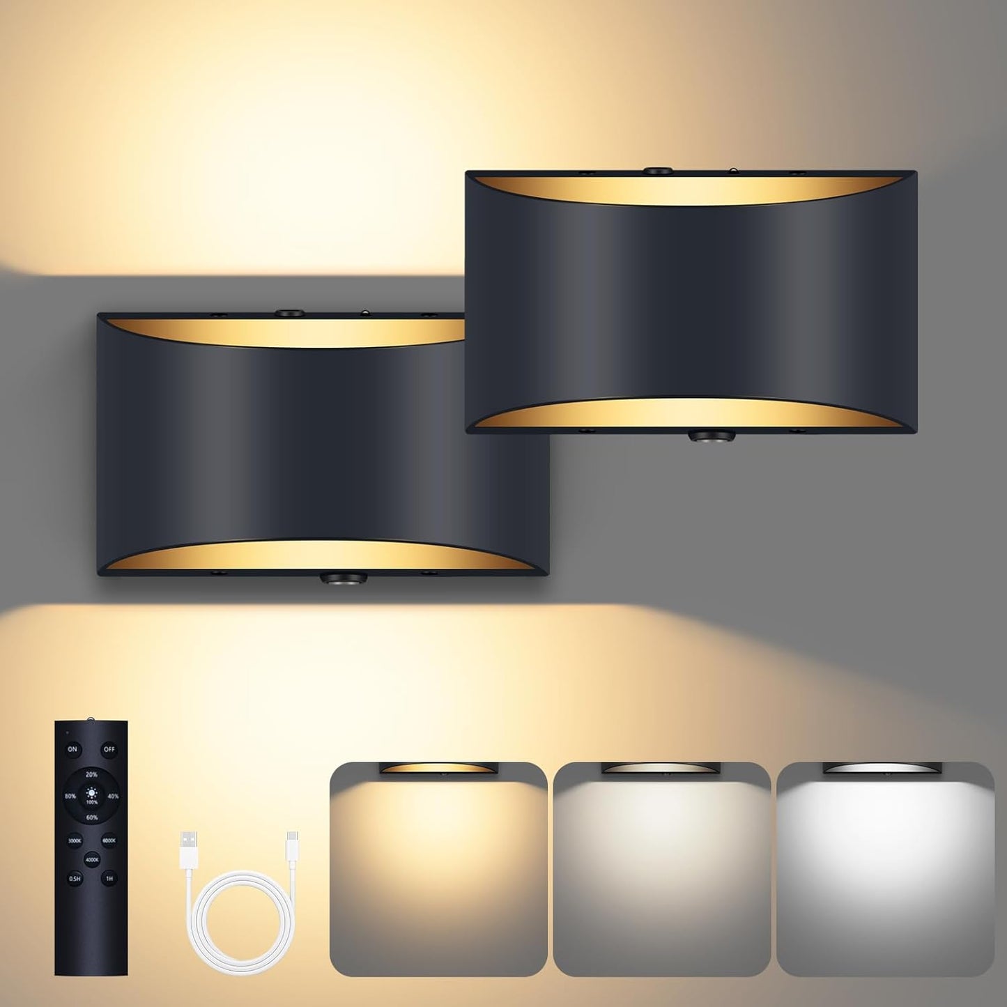 8 Pack Black Modern LED Wall Sconces, 3000K Warm White Hardwired Interior Wall Lights Up and Down Wall Mount Light for Bedroom,Living Room,Hallway(with G9 Bulbs)