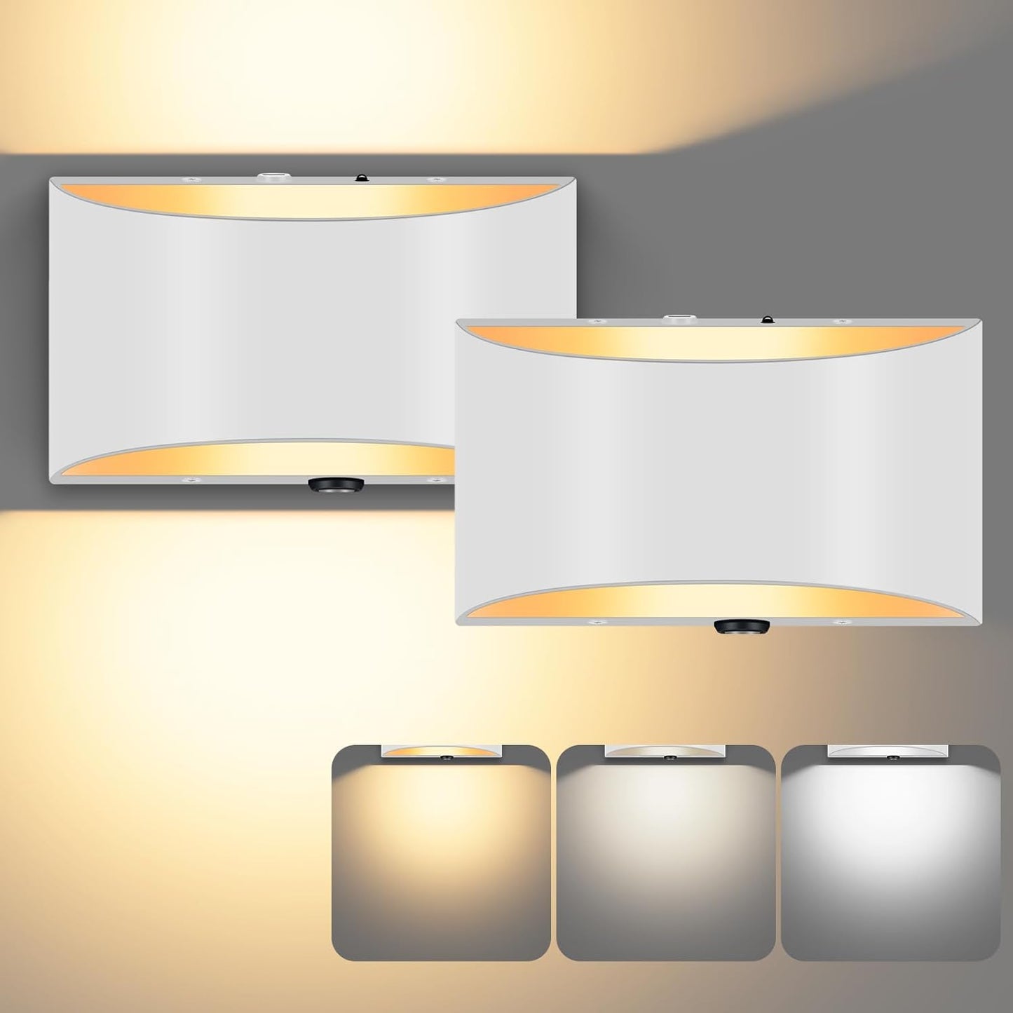 8 Pack Black Modern LED Wall Sconces, 3000K Warm White Hardwired Interior Wall Lights Up and Down Wall Mount Light for Bedroom,Living Room,Hallway(with G9 Bulbs)